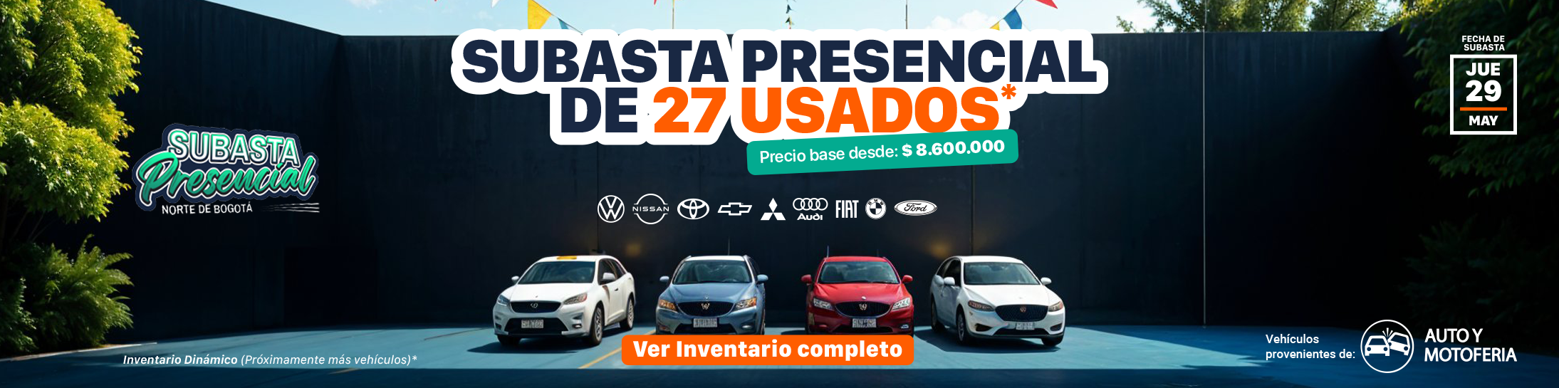 Subasta presencial Bogotá